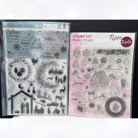 GINGERBREAD & Nativity Christmas Rubber Stamps