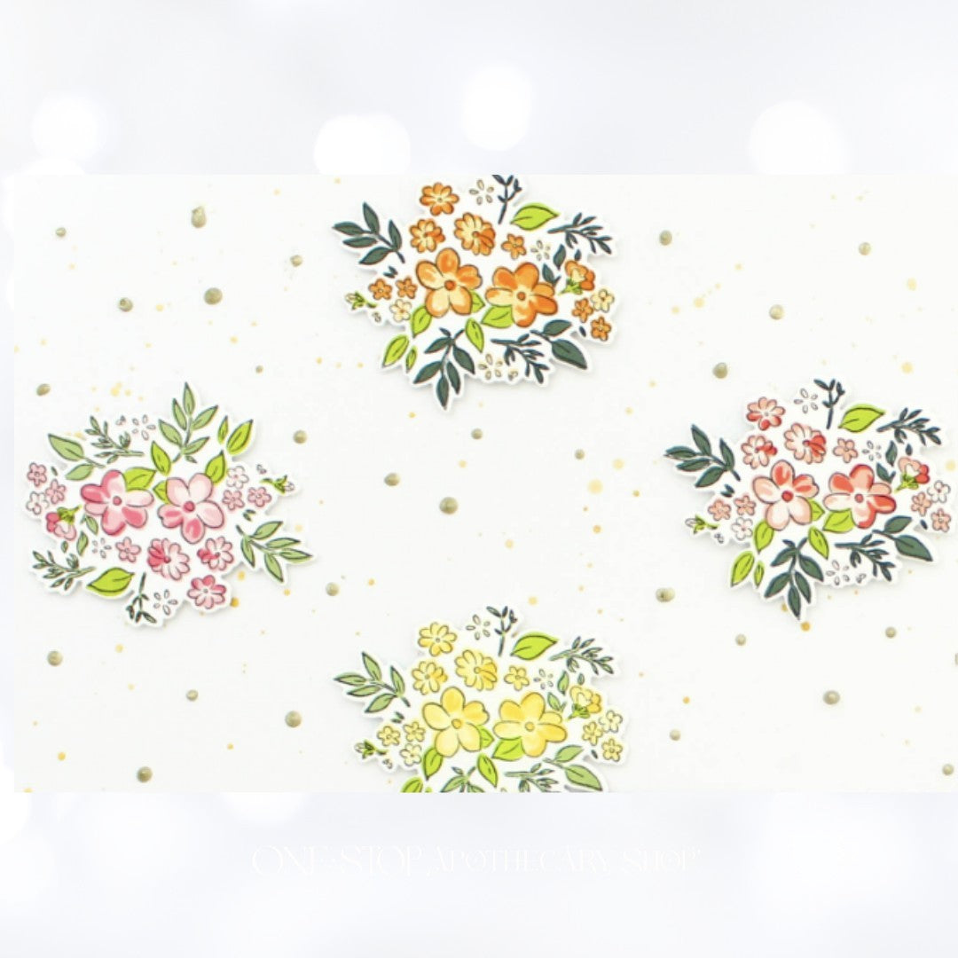 Altenew DITSY PRINT Flowers Floral Rubber Stamps Die
