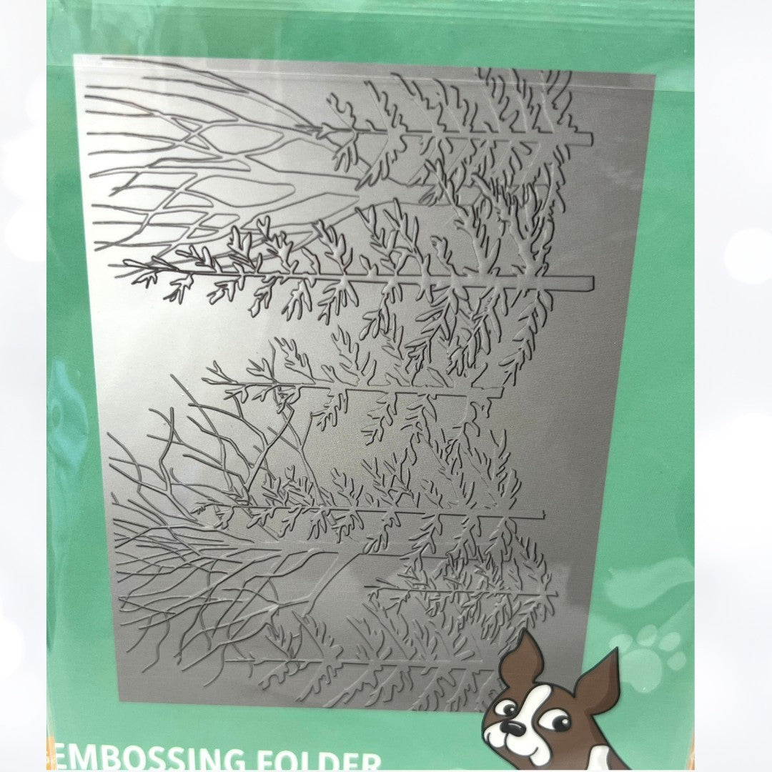 Simon Says Stamp CHRISTMAS Ornaments Forest Tree 3D Embossing Folders