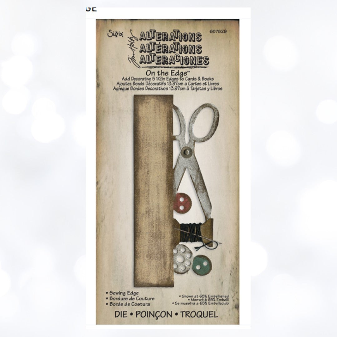 Tim Holtz SEWING EDGE On The Edge Border Die