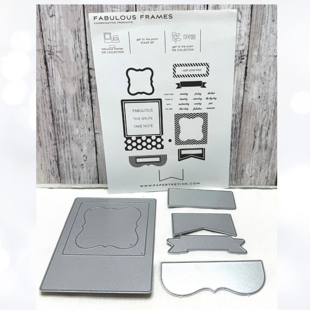 Papertrey Ink FABULOUS FRAMES Rubber Stamps Dies