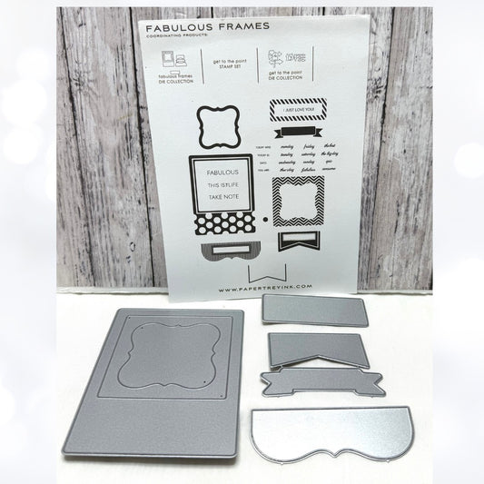 Papertrey Ink FABULOUS FRAMES Rubber Stamps Dies