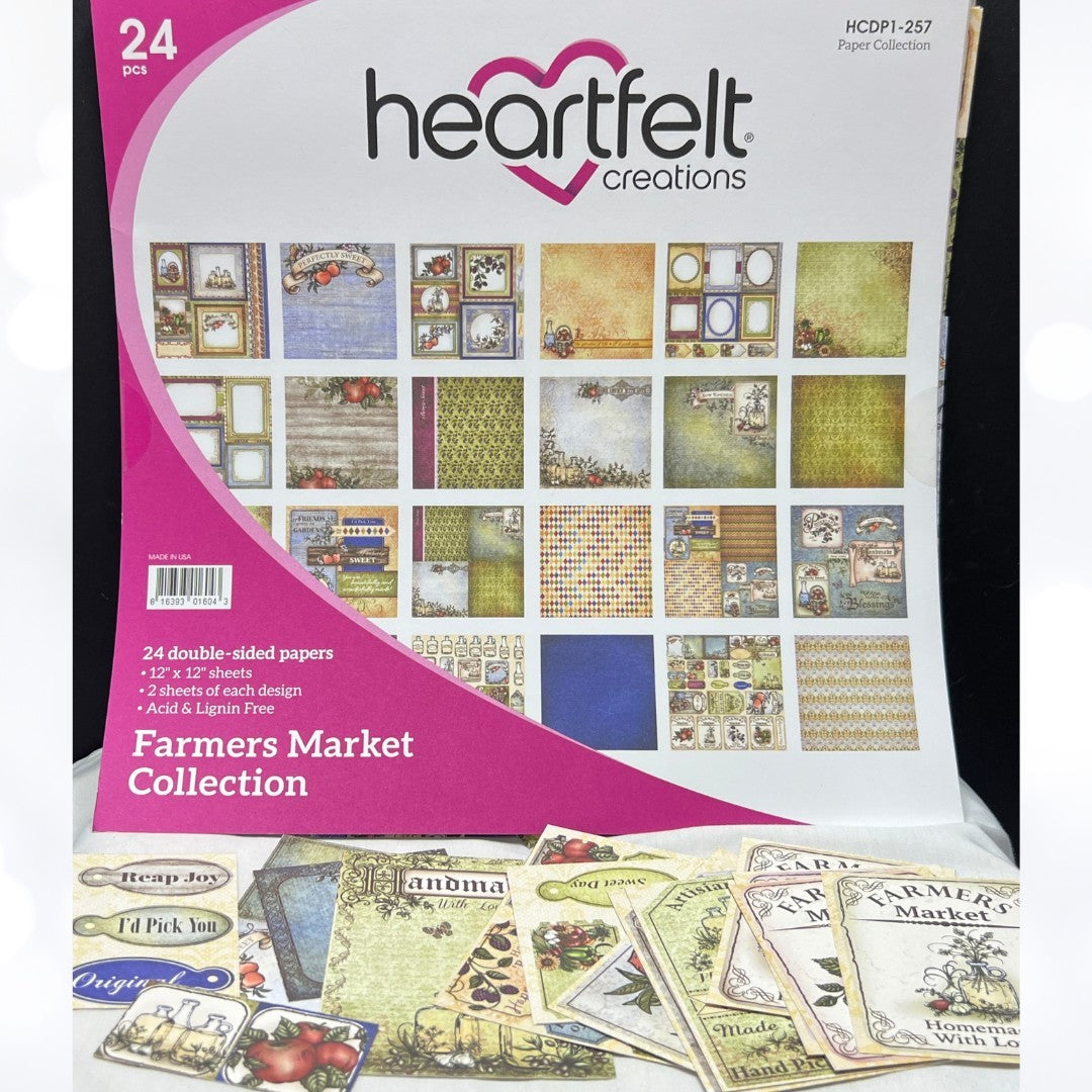 Heartfelt Creations FARMERS MARKET 12x12 Cardstock Paper Collection