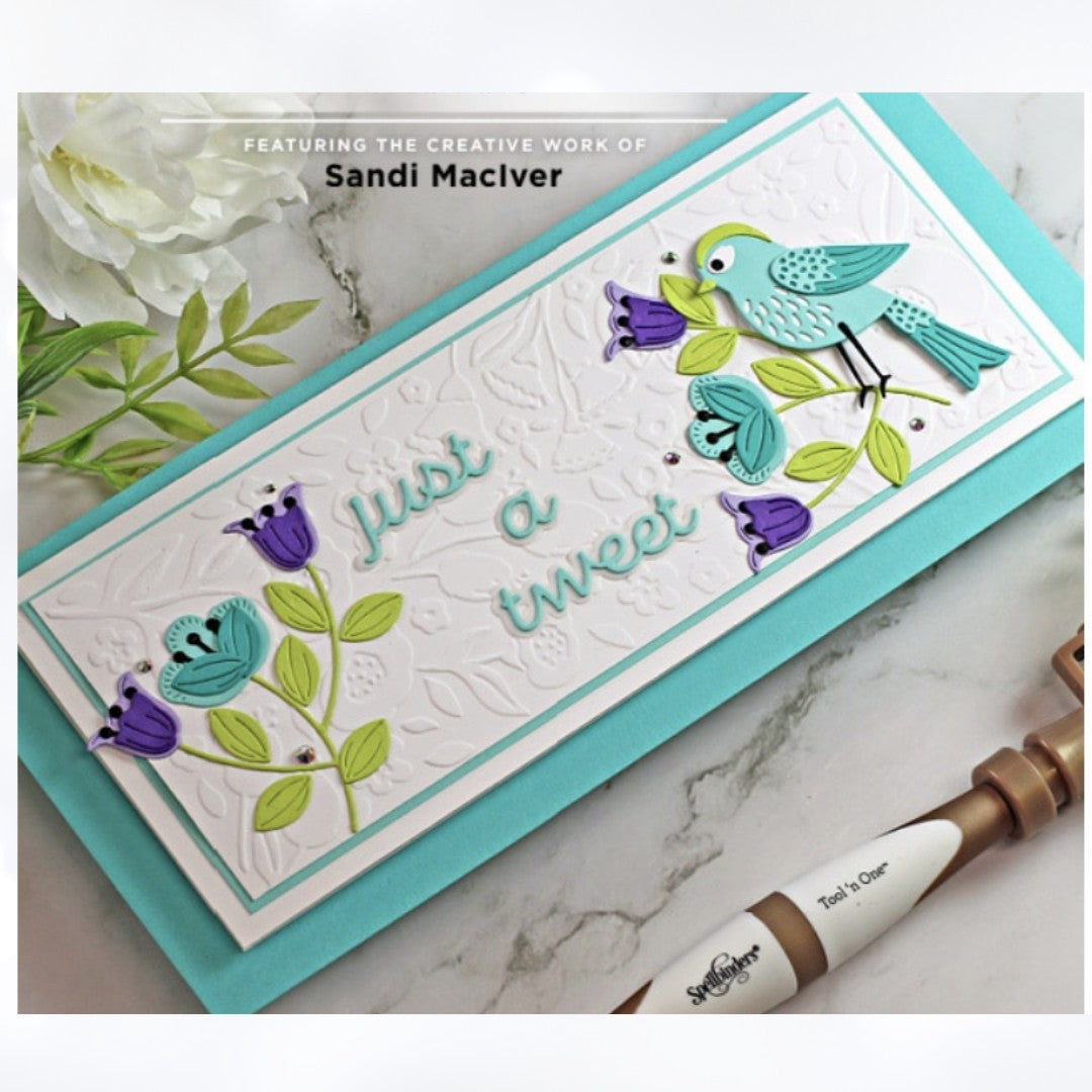 Spellbinders JUST A TWEET Birds Large Dies of the Month September 2021