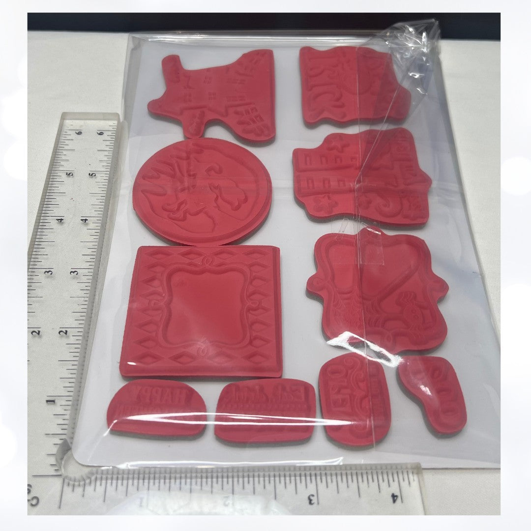 Taylored Expressions BAG IT & TAG IT Halloween Witch Rubber Stamps