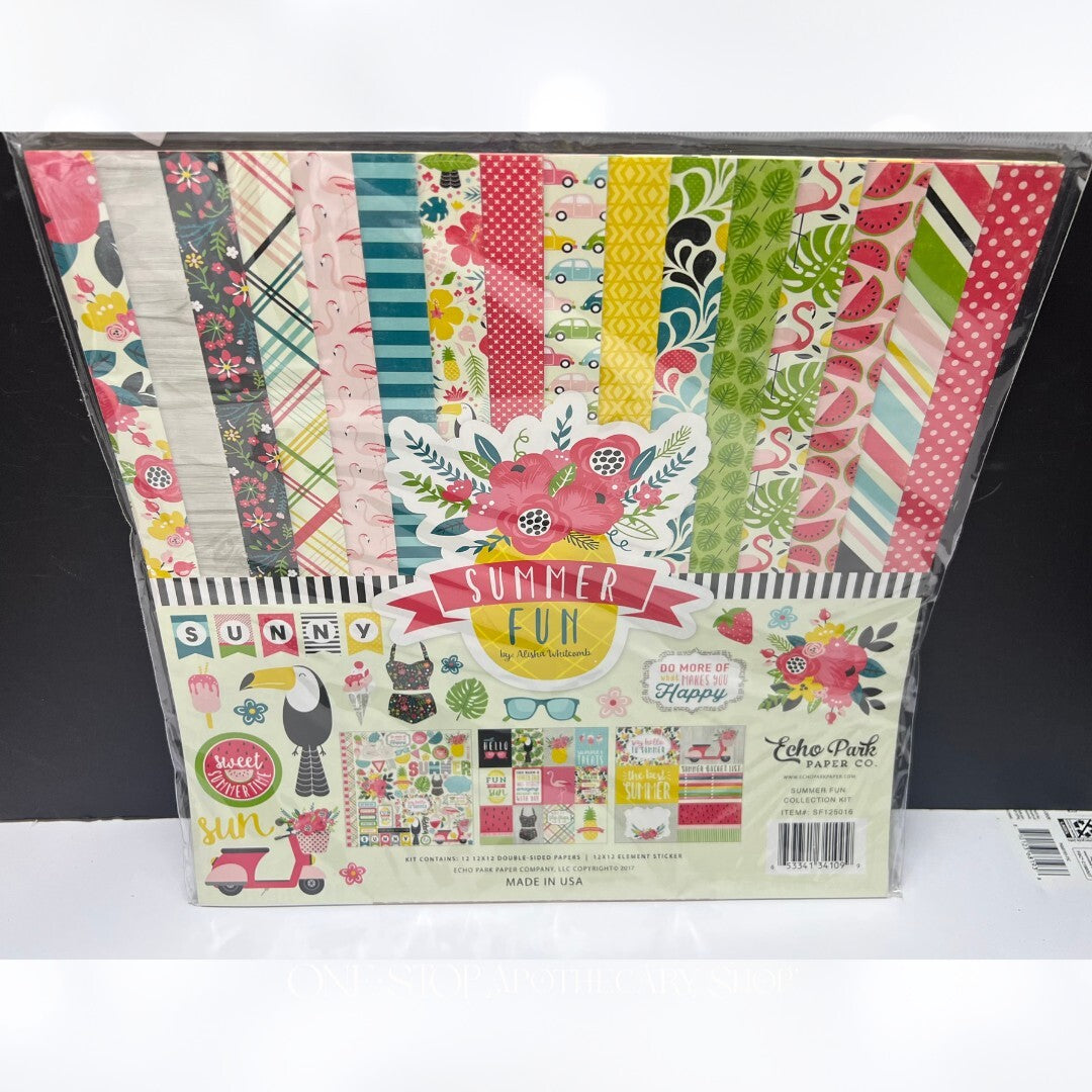 Echo Park Carta Bella SUMMER 4th of July America Scrapbook Kits Paper 12x12 Lot
