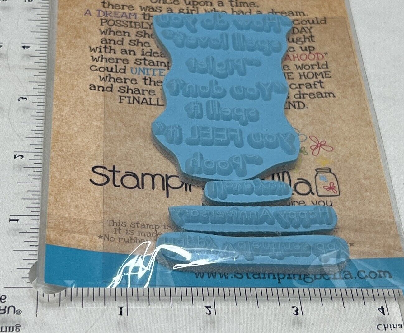 Stamping Bella How Do You Spell Love WINNIE The Pooh Piglet Saying Rubber Stamps