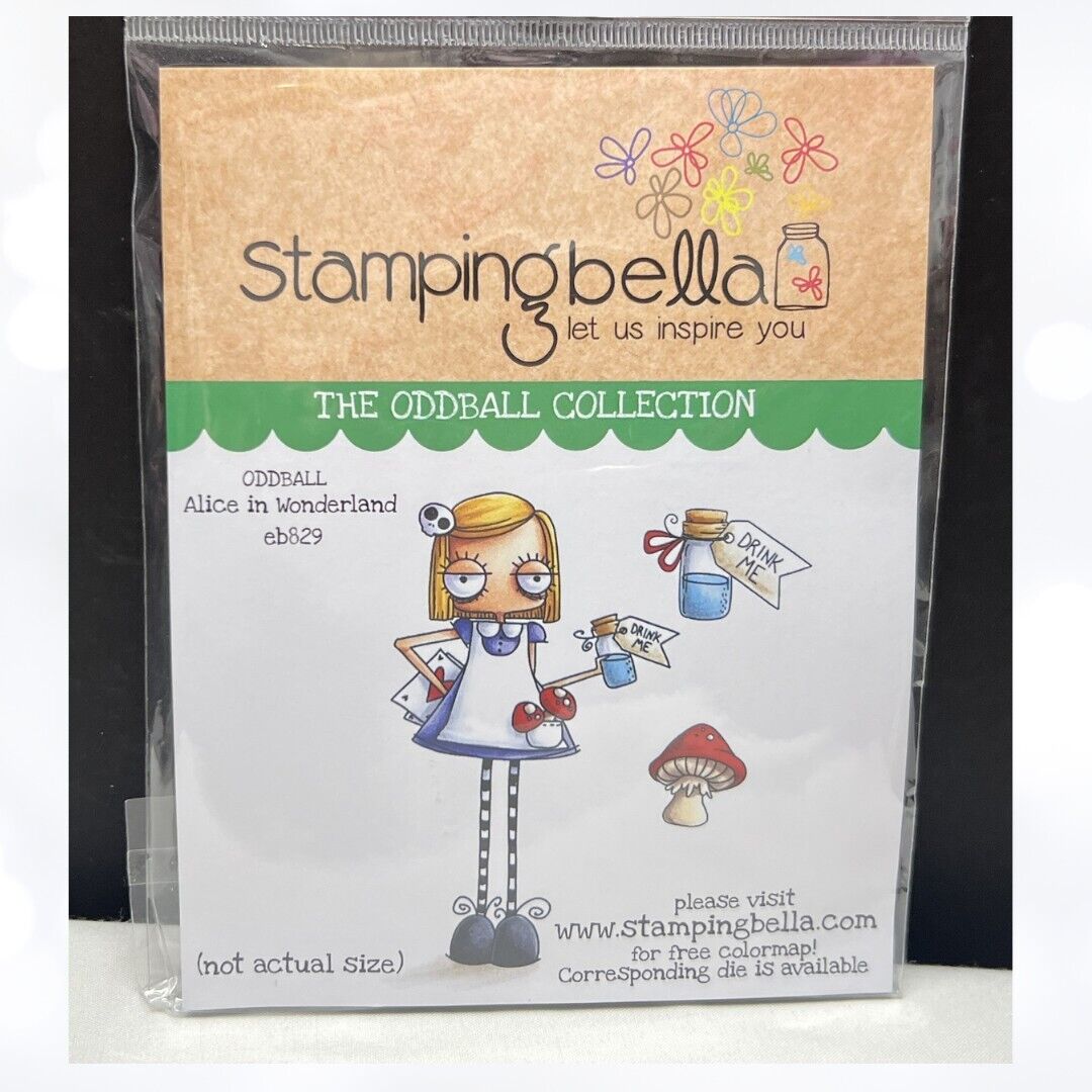 Stamping Bella ALICE IN WONDERLAND Oddball  Rubber Stamps