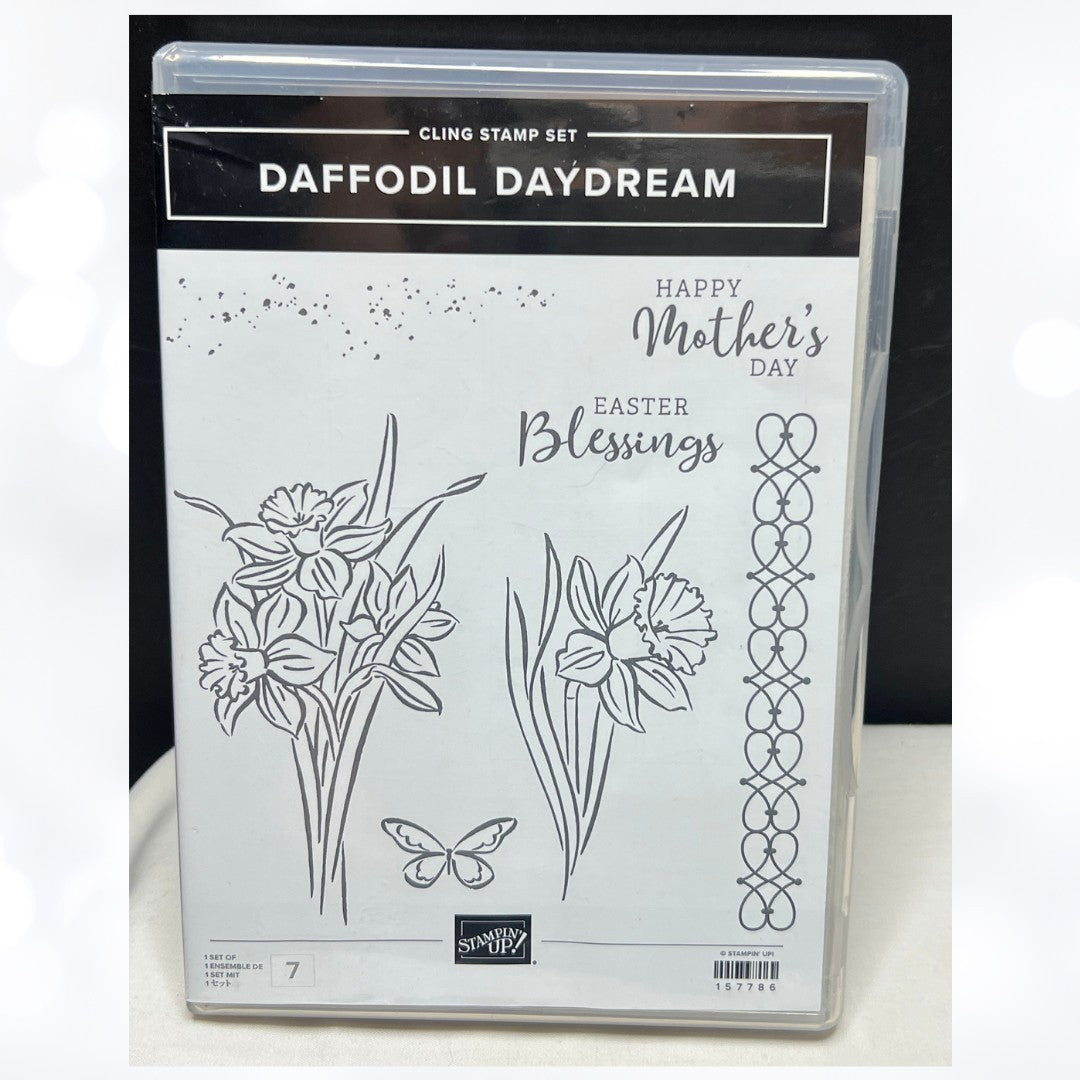 Stampin Up DAFFODIL DAYDREAM Flowers Spring Rubber Stamps