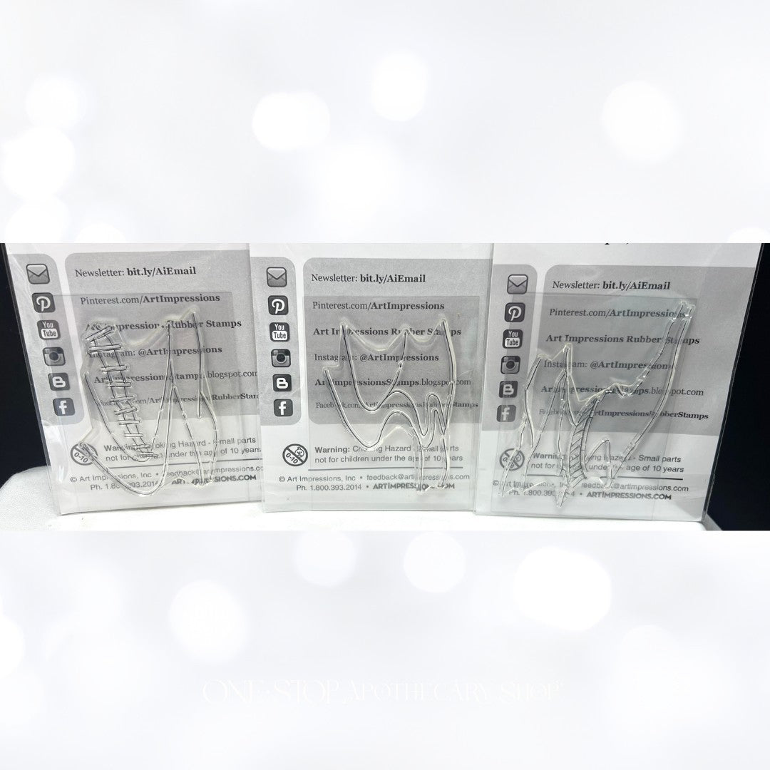 Art Impressions SIMPLE SCENES Fenced Bridge Winding Landscape Rubber Stamps