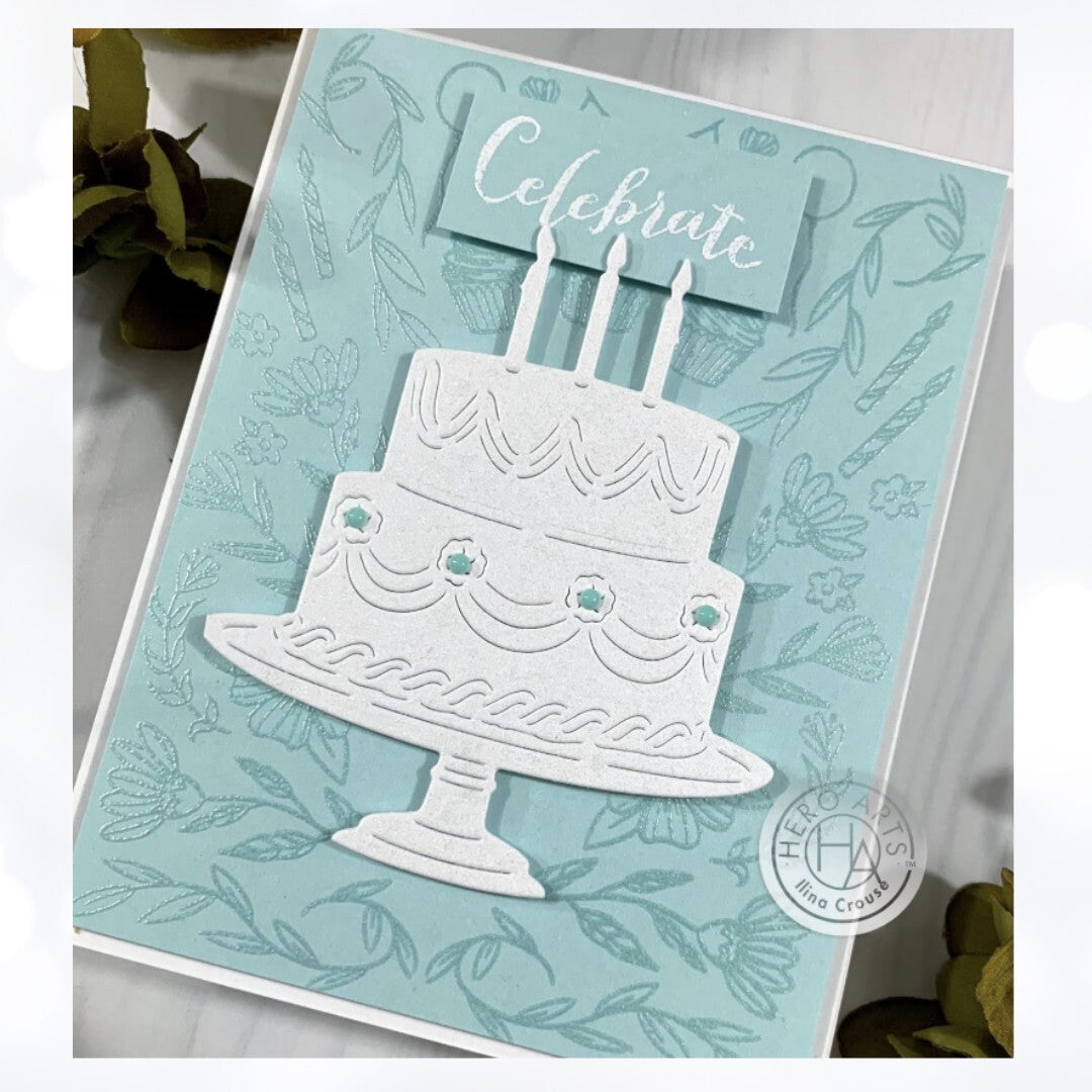 My Monthly Hero Arts Kit BIRTHDAY PARTY Cake February 2020 Rubber Stamps Dies