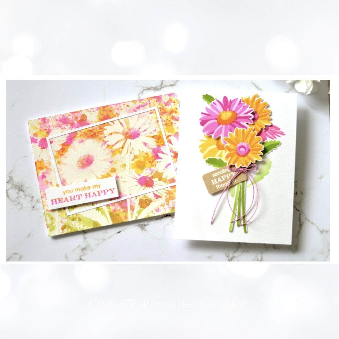 Altenew BELOVED DAISY Daisies Flowers Rubber Stamps Dies Masks