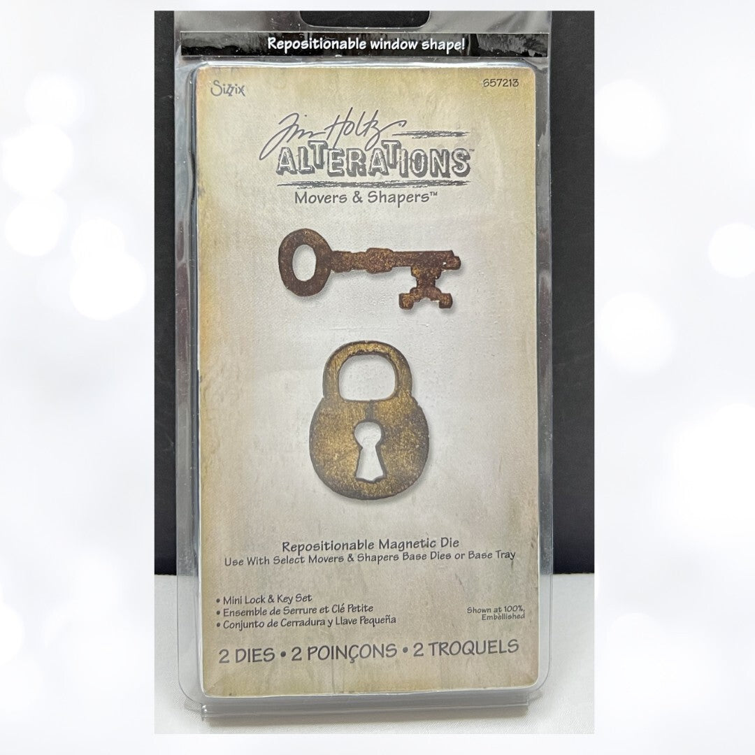 Tim Holtz MINI LOCK & KEY Movers Shapers Dies