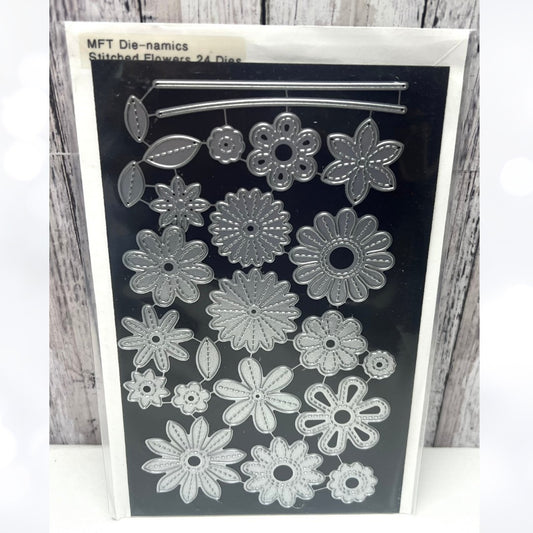 My Favorite Things STITCHED FLOWERS Floral Die-namics Dies