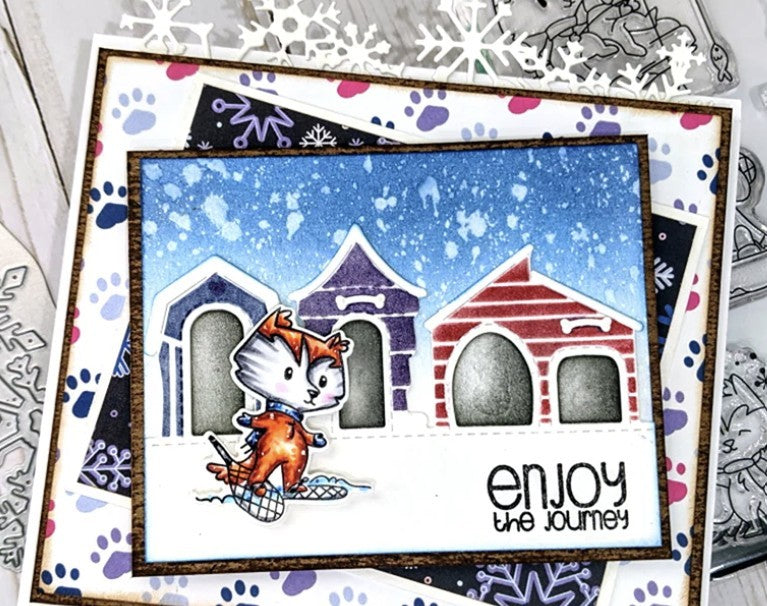 LDRS Designs IN THE DOGHOUSE Dogs Dies Layering Stencils