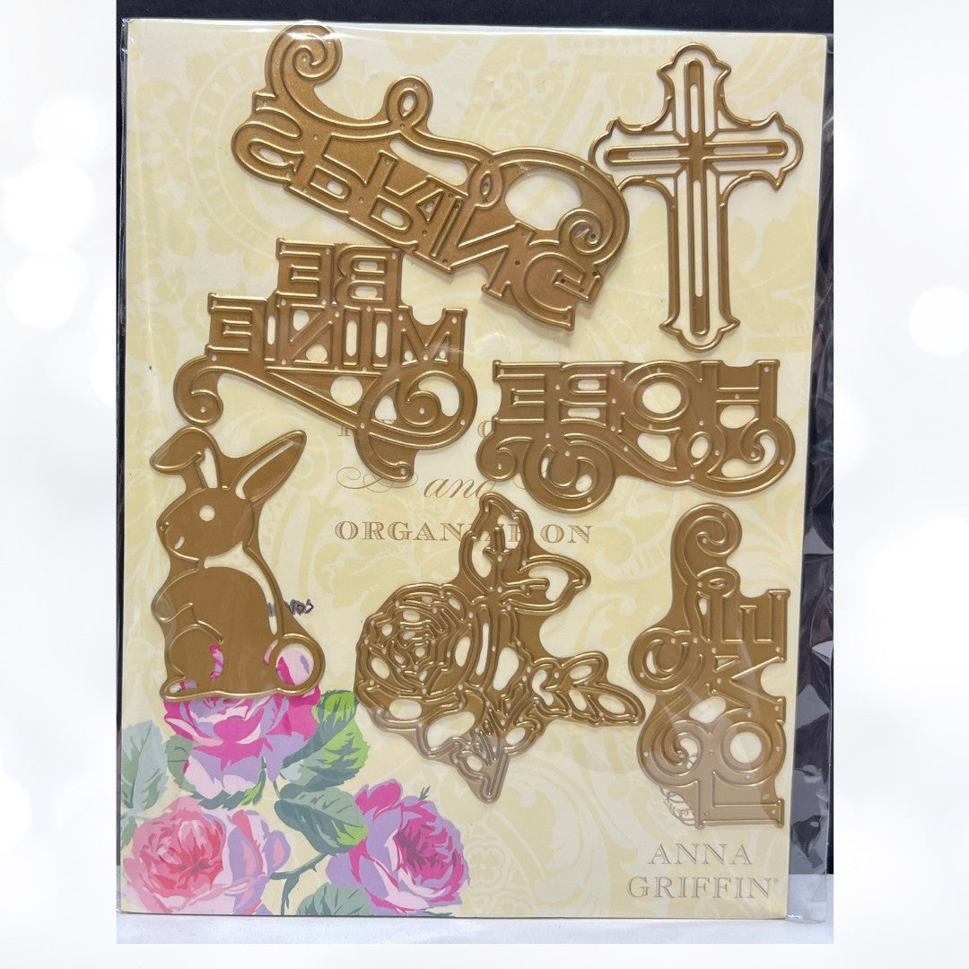 Anna Griffin BUNNY Greetings Cross Hope Spring Dies AS IS**