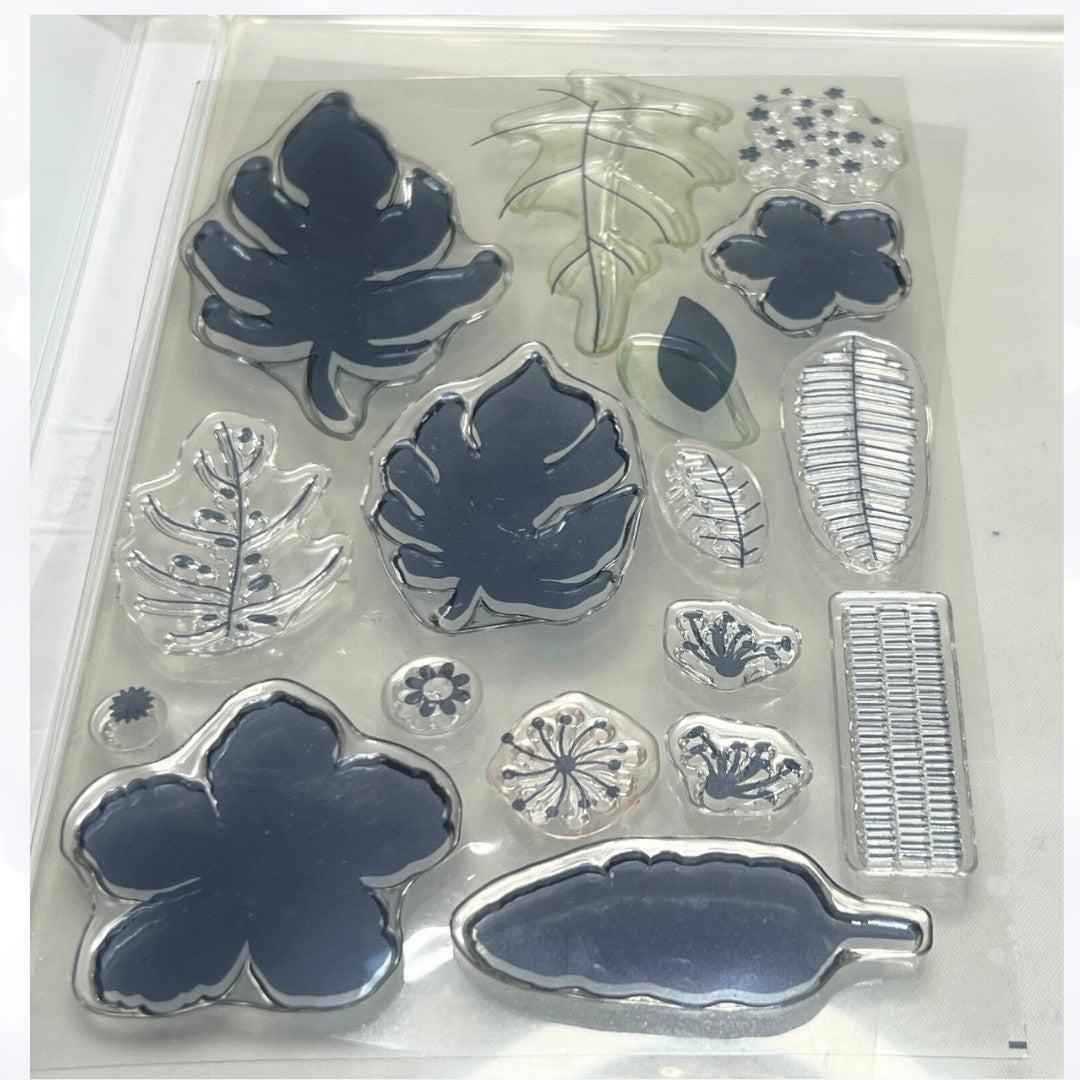 Stampin Up BOTANICAL BLOOMS Flowers Rubber Stamps