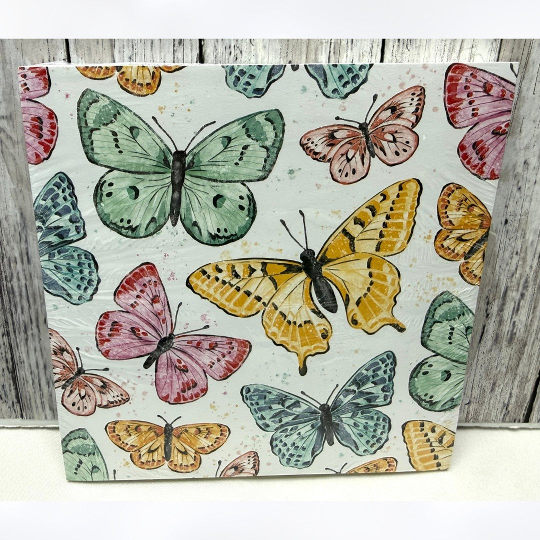 Stampin Up BUTTERFLY BIJOU Butterflies 6x6 Cardstock DSP Paper 48 Sheets Rare