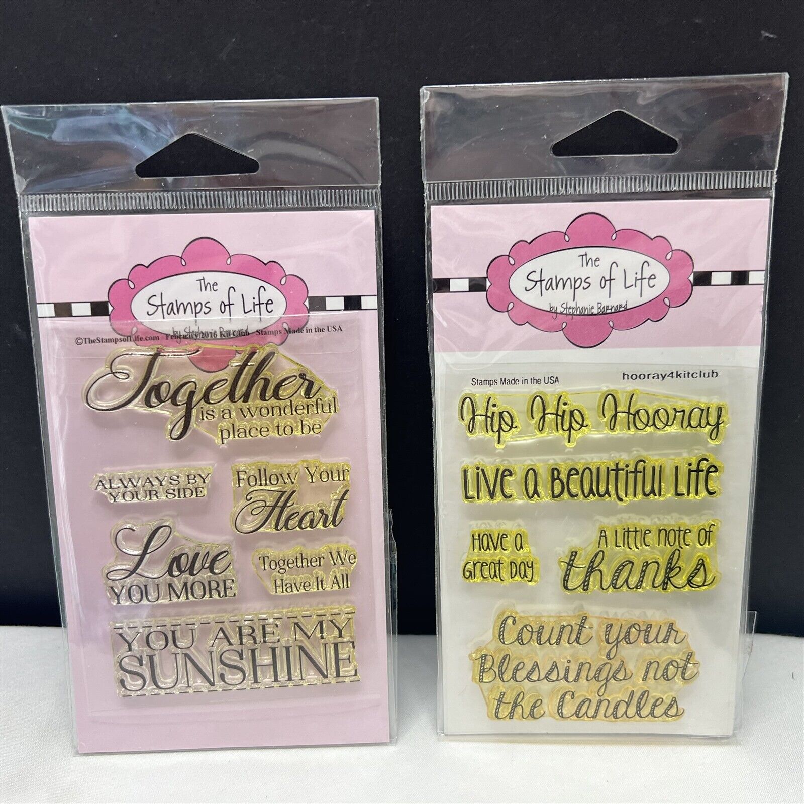 The Stamps of Life CLUB KIT STAMPS Greetings Sentiments Sayings Rubber Stamps