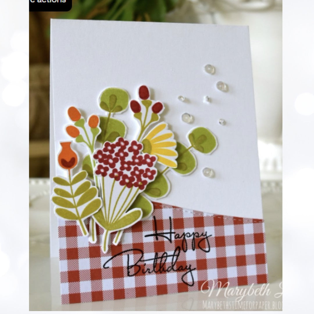 My Favorite Things FALL FLORALS Flowers Autumn 4x8 Rubber Stamps Dies
