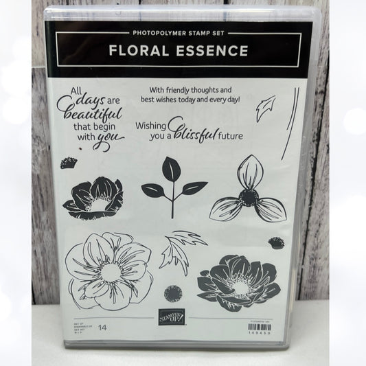Stampin Up FLORAL ESSENCE Flowers Rubber Stamps