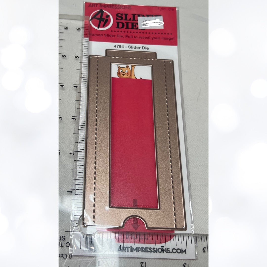 Art Impressions SLIDER Dog Stackers Turtles Rubber Stamps Interactive Die