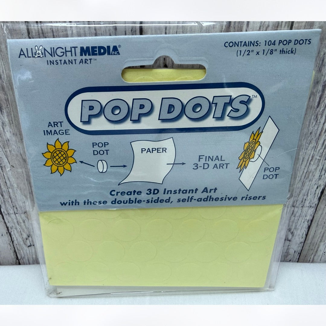 All Night Media MICRO POP DOTS Adhesive Pop-Up Lot of 8