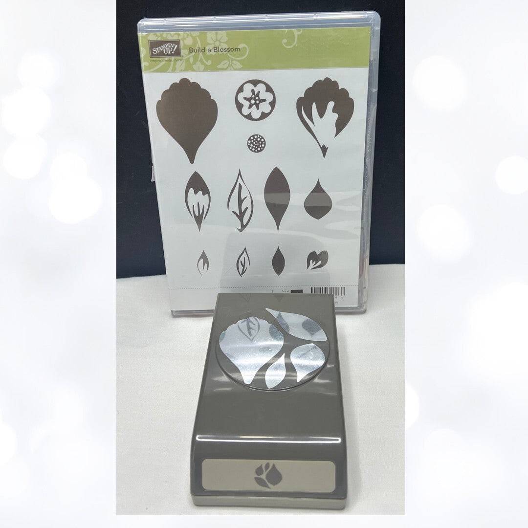 Stampin Up BUILD A BLOSSOM Flowers Rubber Stamps Punch