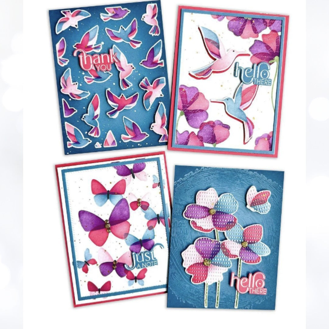 Taylored Expressions Create In Quads FLIT & FLUTTER Layering Stencils
