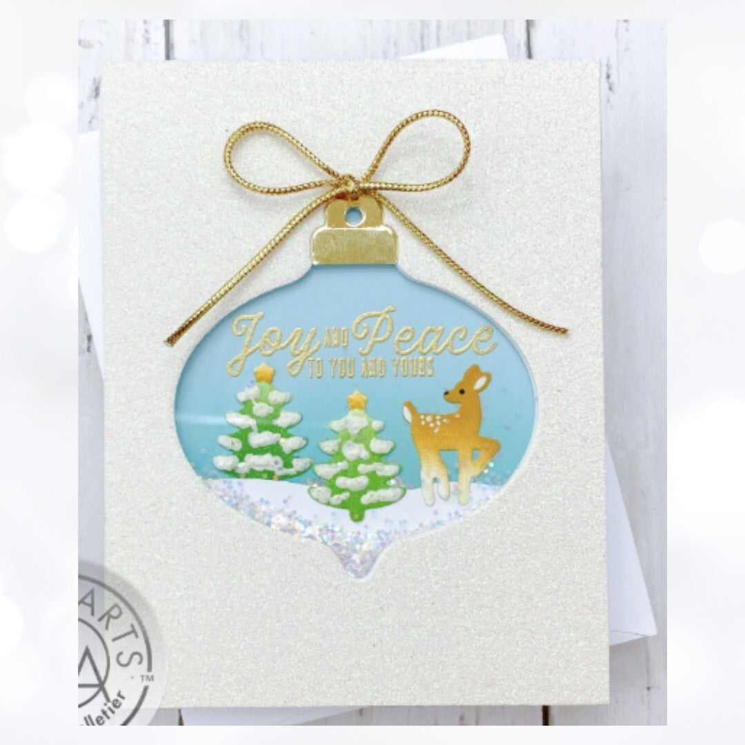 My Hero Arts Kit OCTOBER 2020 Christmas Ornament Rubber Stamps Dies
