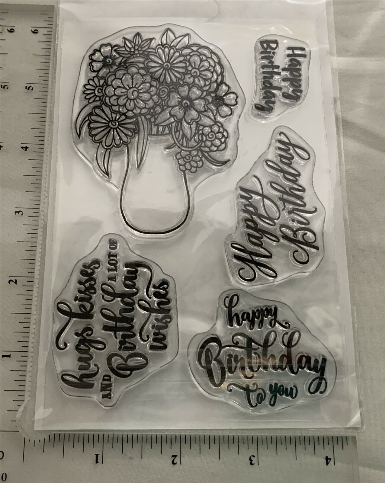 Rubbernecker GIFT SET #4 BEST FRIENDS Bouquet Friendship Flowers Rubber Stamps