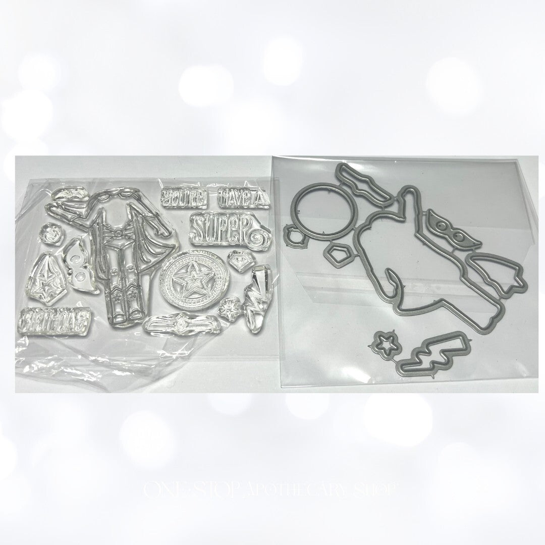 Papertrey Ink DRESS UP DOLLS Paper School Easter Birthday Rubber Stamps Dies Lot