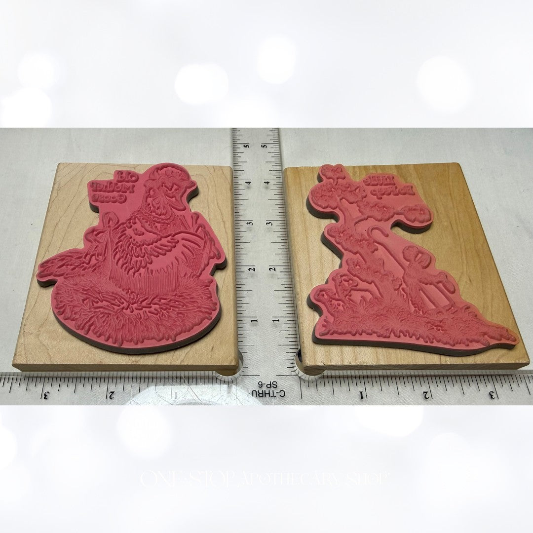 Stampabilities NURSERY RHYMES Mother Goose Children Rubber Stamps Lot of 5