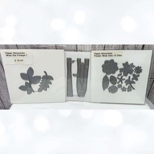 Paper Smooches FLOWER WISE Birch Trees Foliage Dies