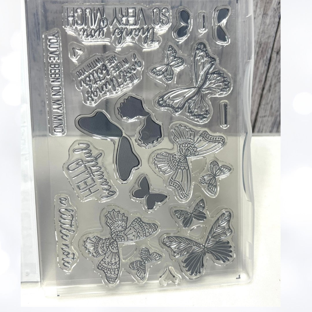Stampin Up BUTTERFLY GALA Butterflies Rubber Stamps Punch AS IS**