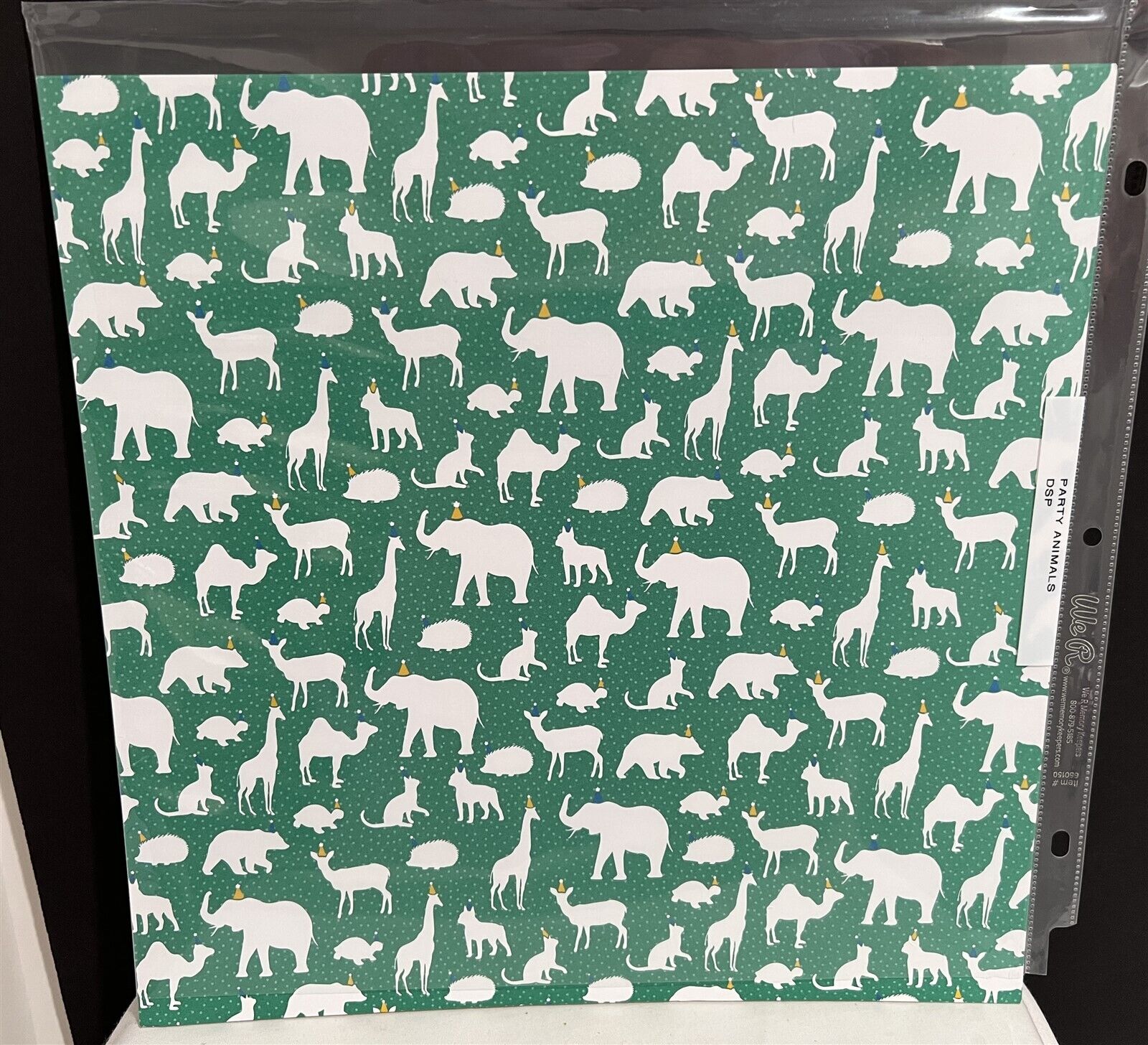 Stampin Up PARTY ANIMALS Birthday DSP Paper Cardstock 12x12 24 Sheets