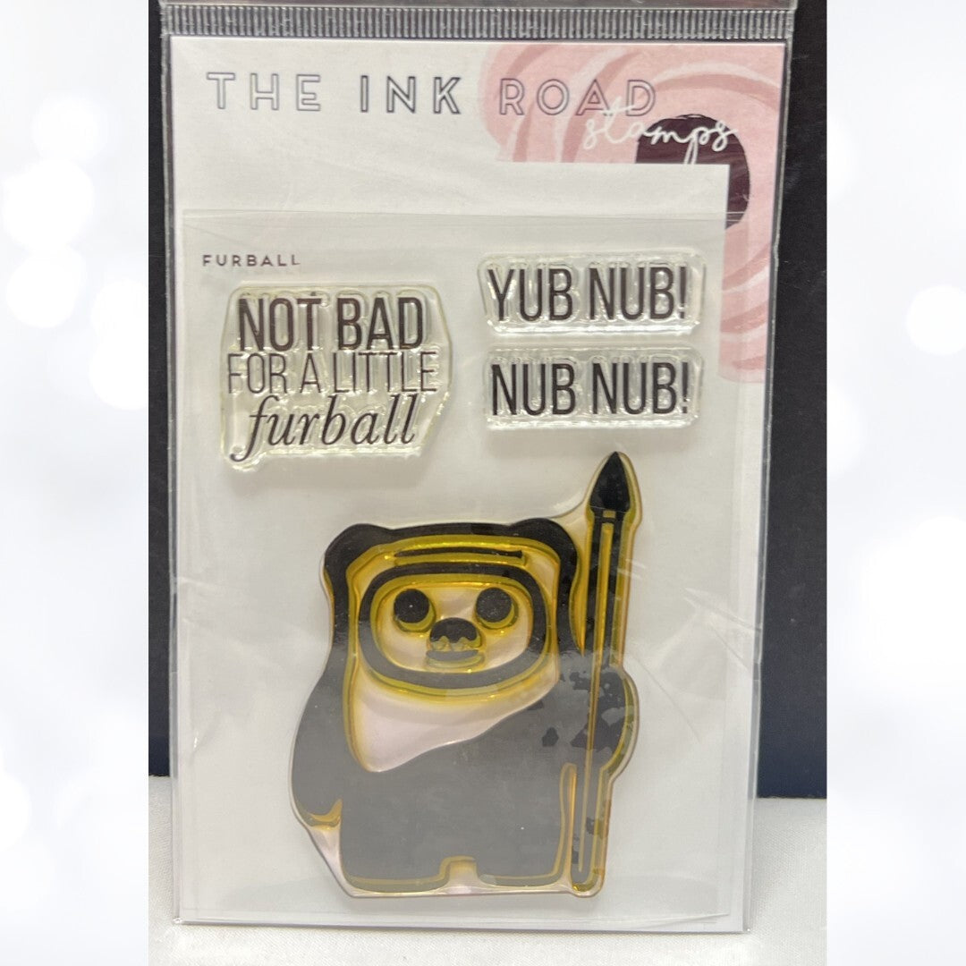 The Ink Road Stamps FURBALL Ewok Star Wars Rubber Stamps