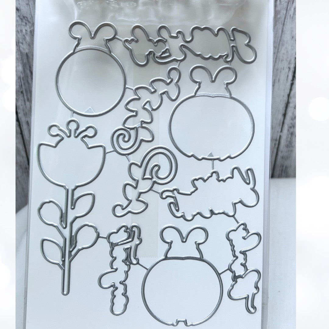 Hero Arts HELLO LADY Ladybug Bugs Rubber Stamps Dies