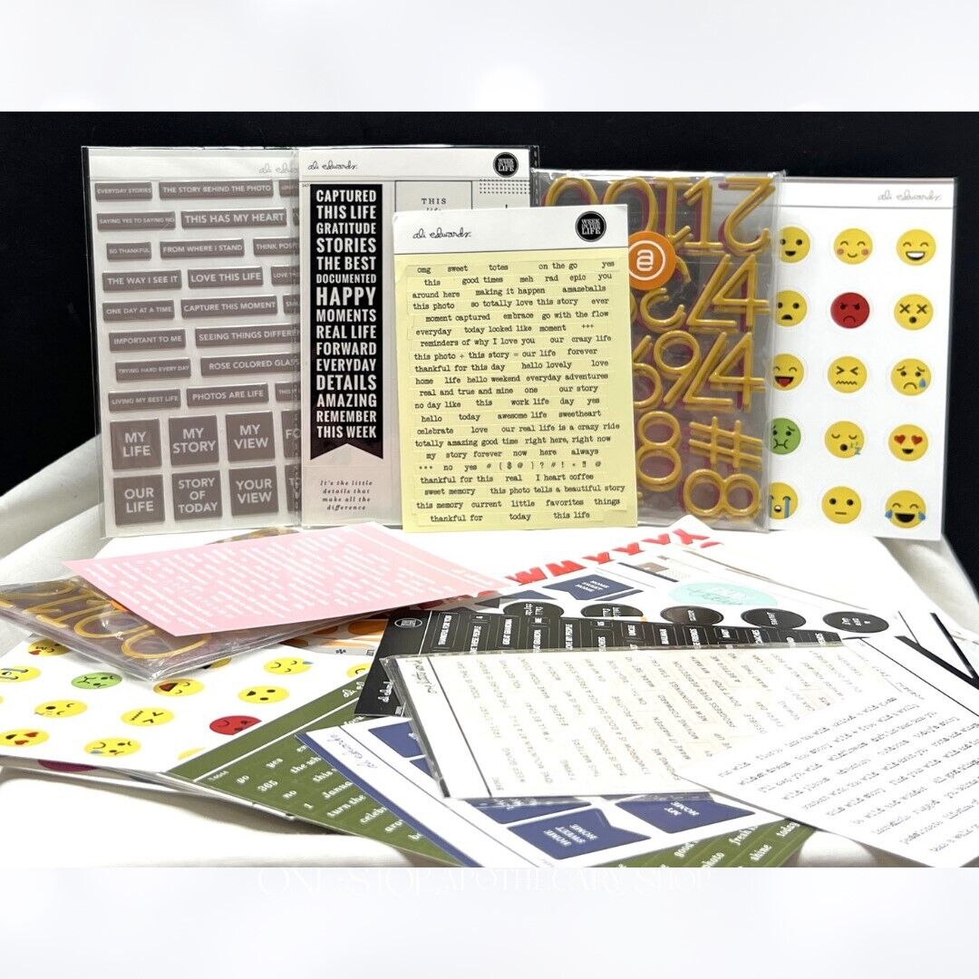 Ali Edwards PLANNER STICKERS Journal Embellishments 47 Sheets