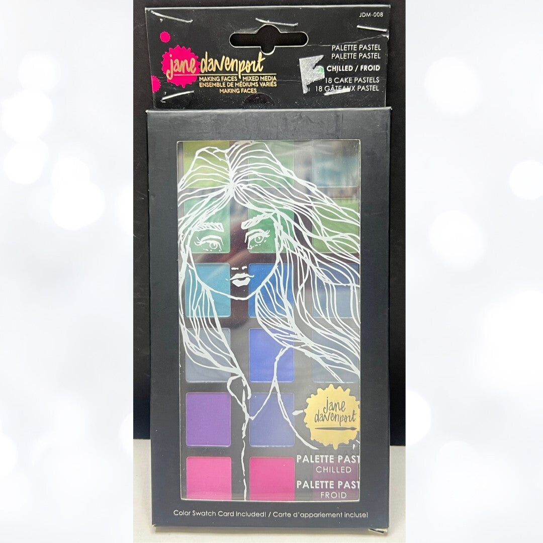 Jane Daveport PASTEL PALETTE Chilled Faces Art Mixed Media