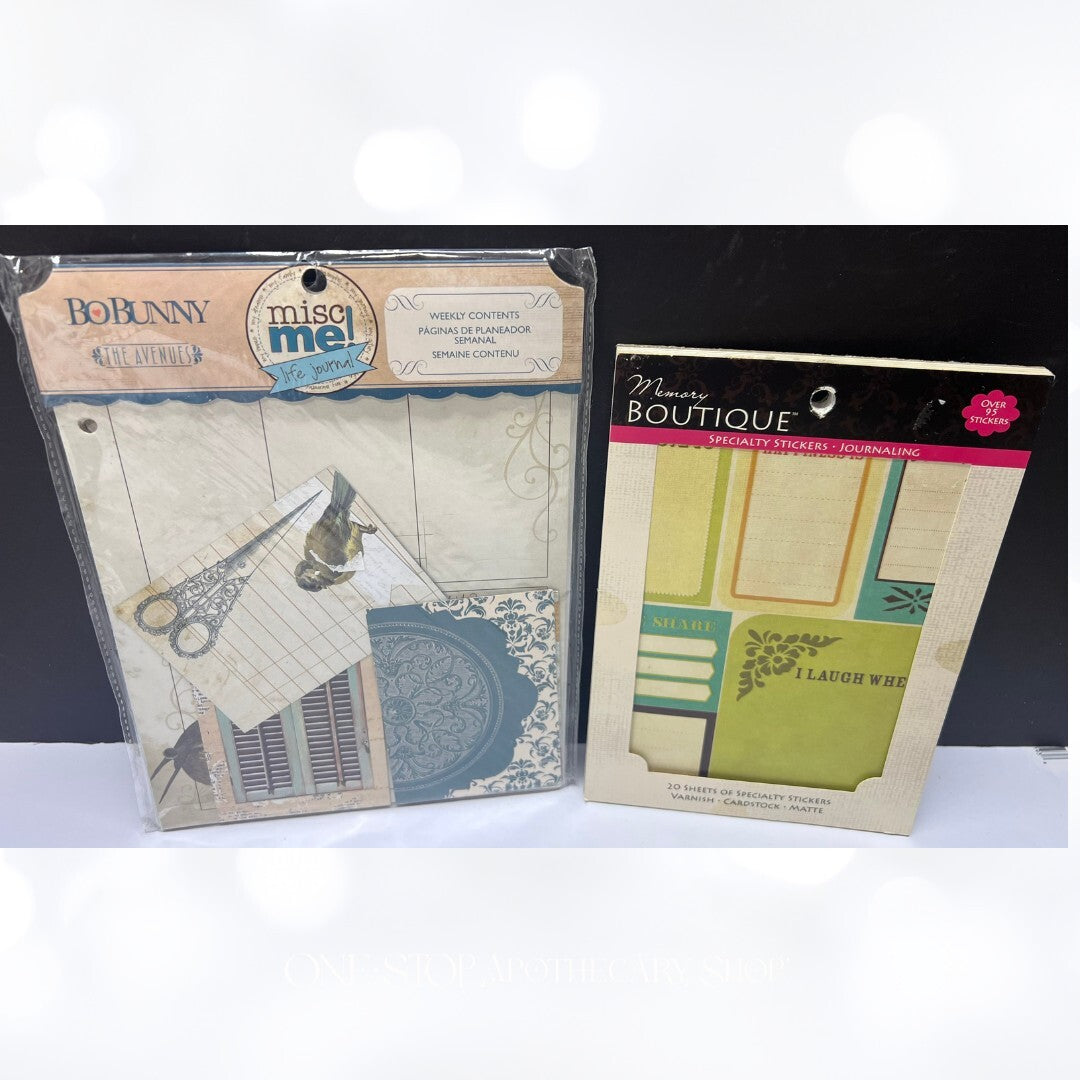 Teresa Collins Carpe Diem PLANNER Journal Paper Stickers Lot