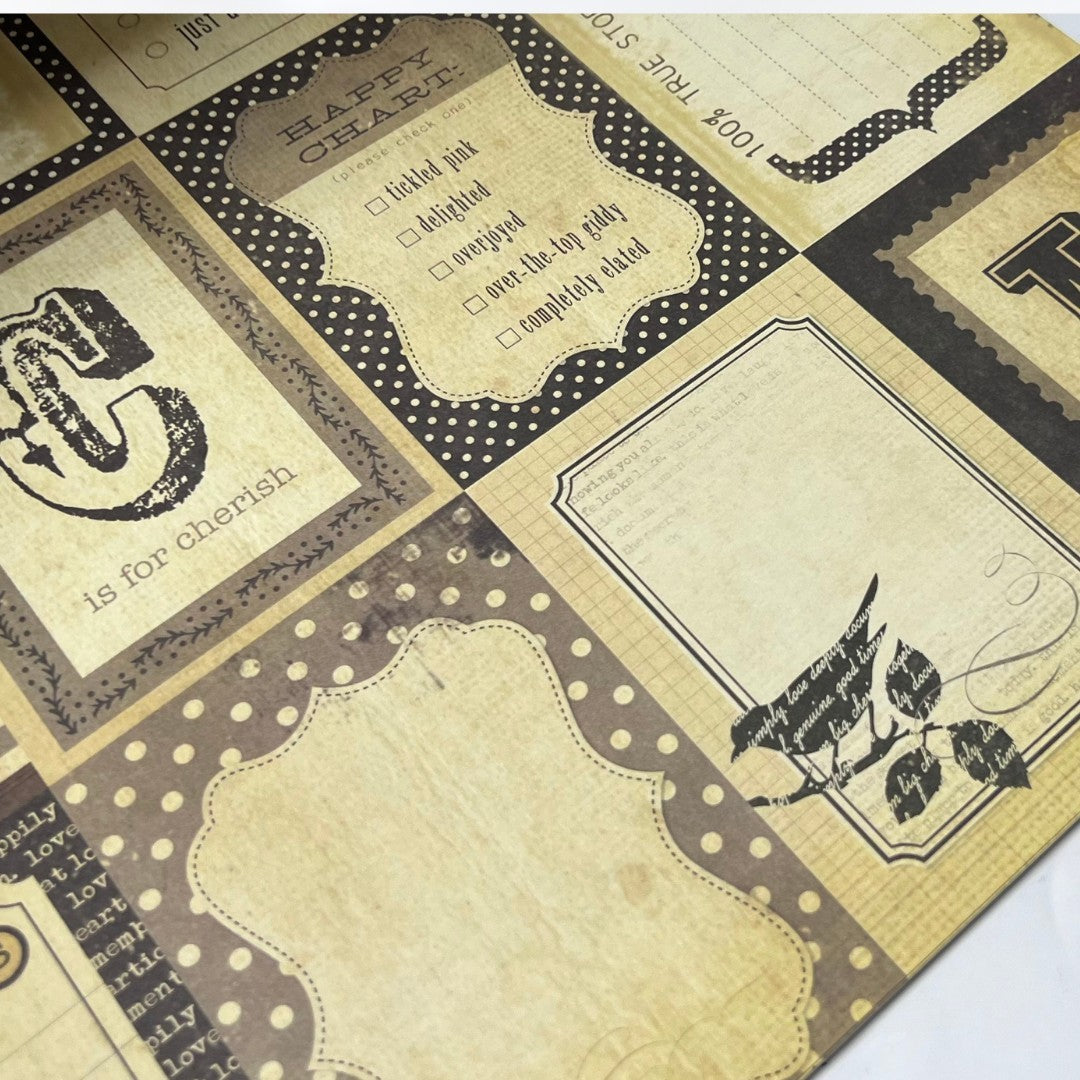 Simple Stories DOCUMENTED Planner 12x12 Scrapbook Cardstock Paper 47 Sheets