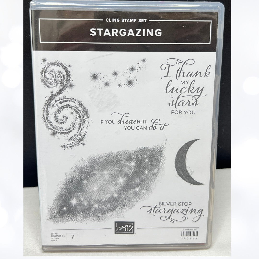 Stampin Up STARGAZING Galaxy Space Rubber Stamps