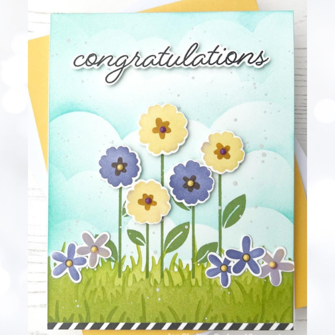 Taylored Expressions AWESOME BLOSSOMS Flowers Stencil Dies