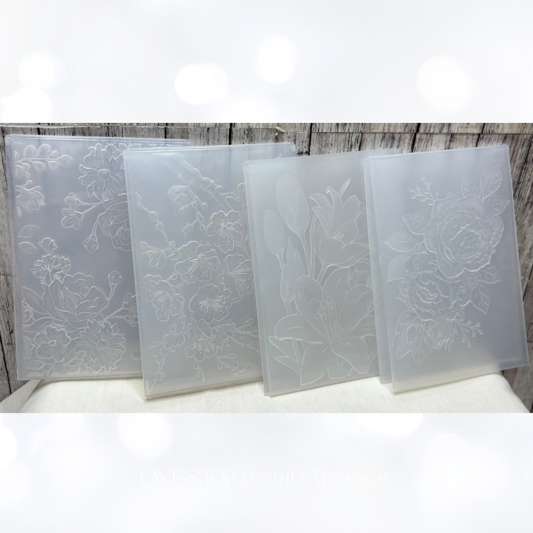ROSES Lily Flowers Floral 3D Embossing Folders