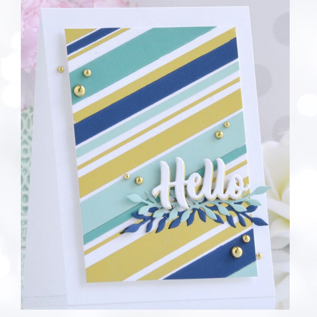 Spellbinders ADD A STRIPE OF COLOR Stripes Glimmer of the Month Foil July 2022