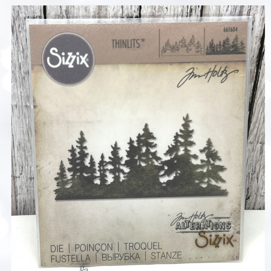 Tim Holtz TREE LINE Evergreen Thinlits Dies