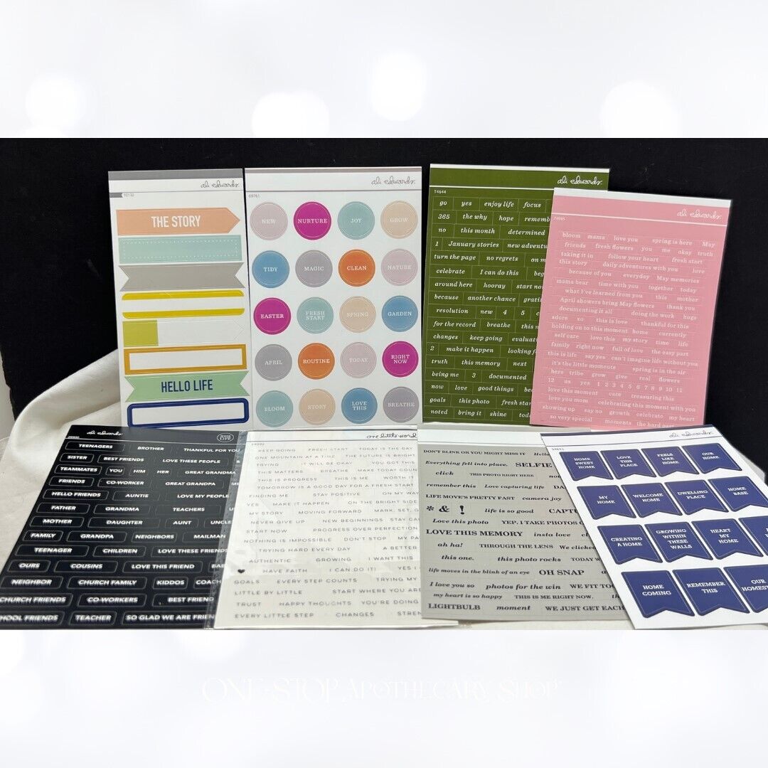 Ali Edwards PLANNER STICKERS Journal Embellishments 47 Sheets