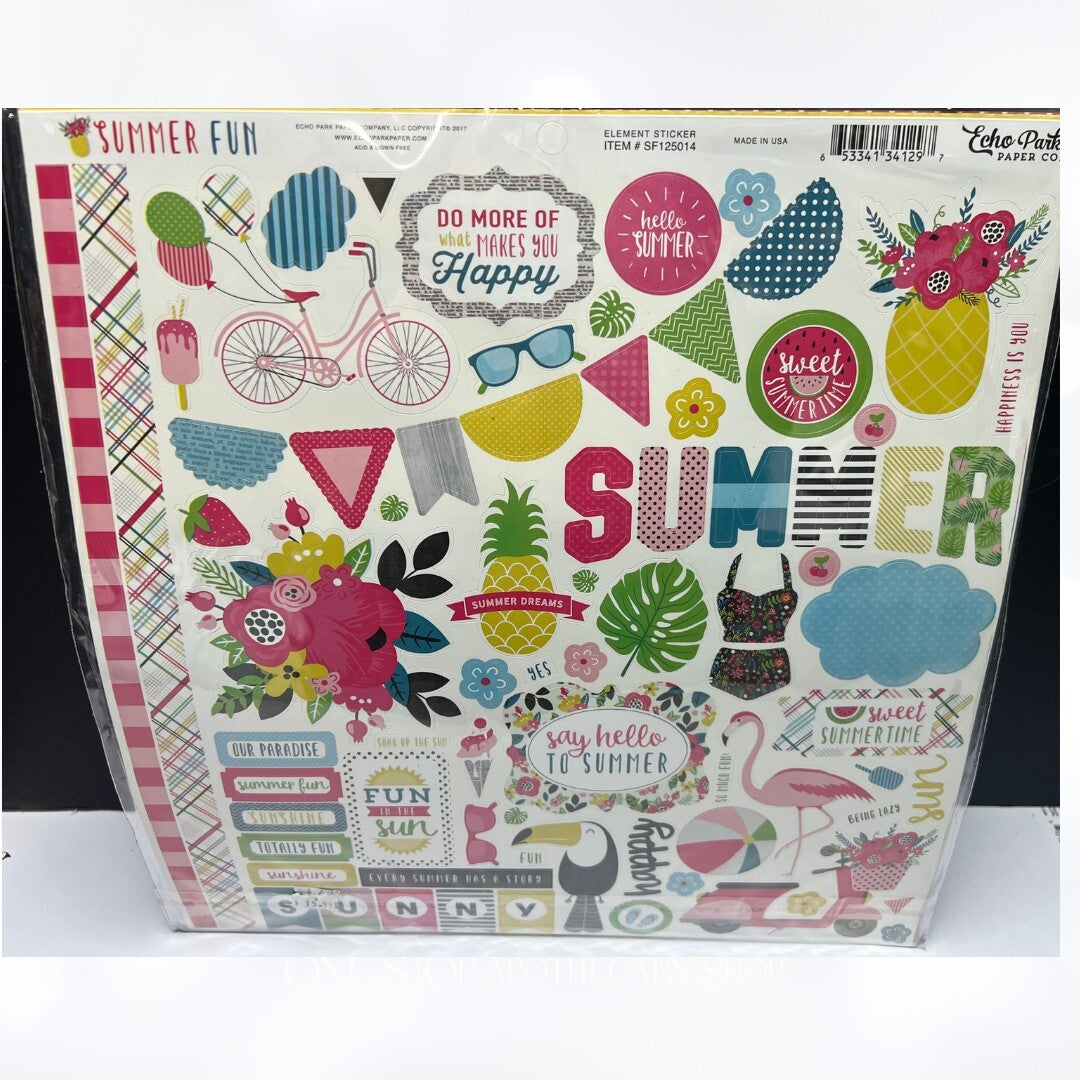 Echo Park Carta Bella SUMMER 4th of July America Scrapbook Kits Paper 12x12 Lot