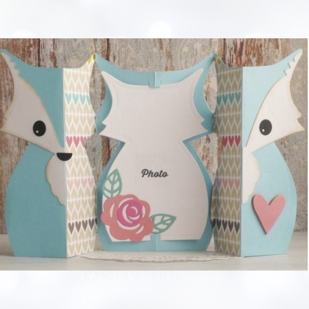 Sizzix FOX LABEL Fold Along 661137 Thinlits Dies